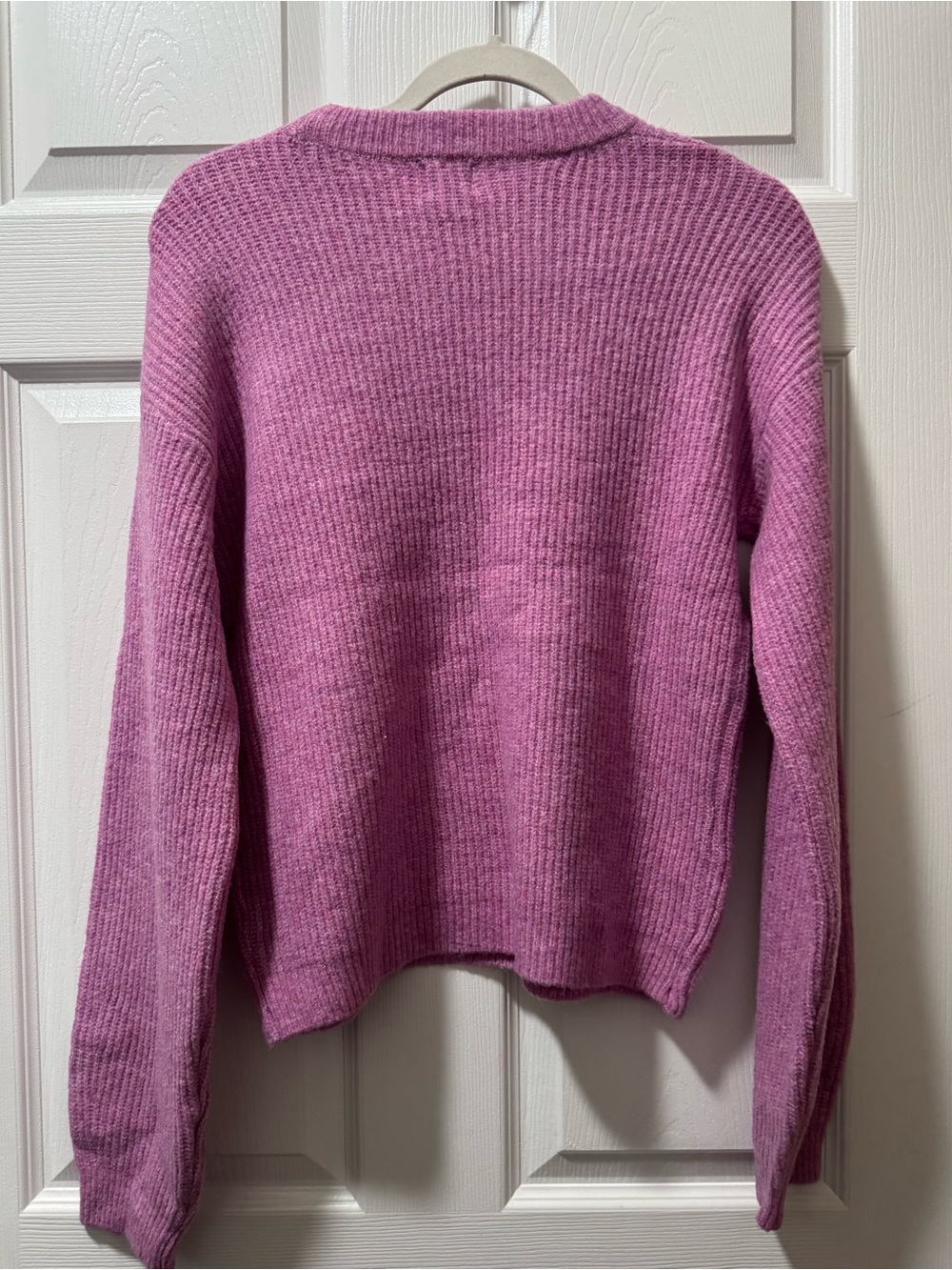 a new day Lavender-Pink Ribbed Crewneck Sweater - Picture 4 of 5